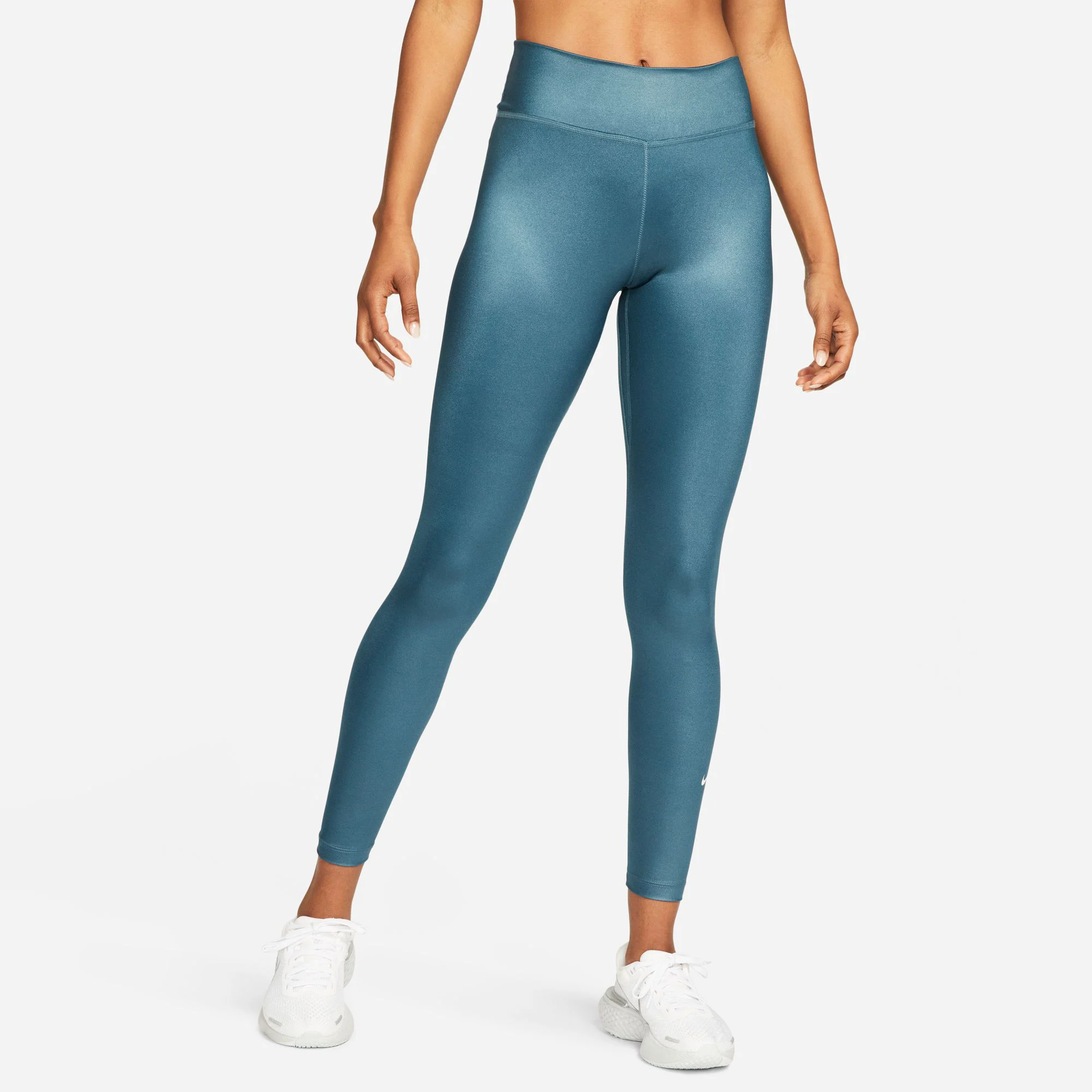 Dri-Fit One MV Shine Mid-Rise Tight Damen - Grau