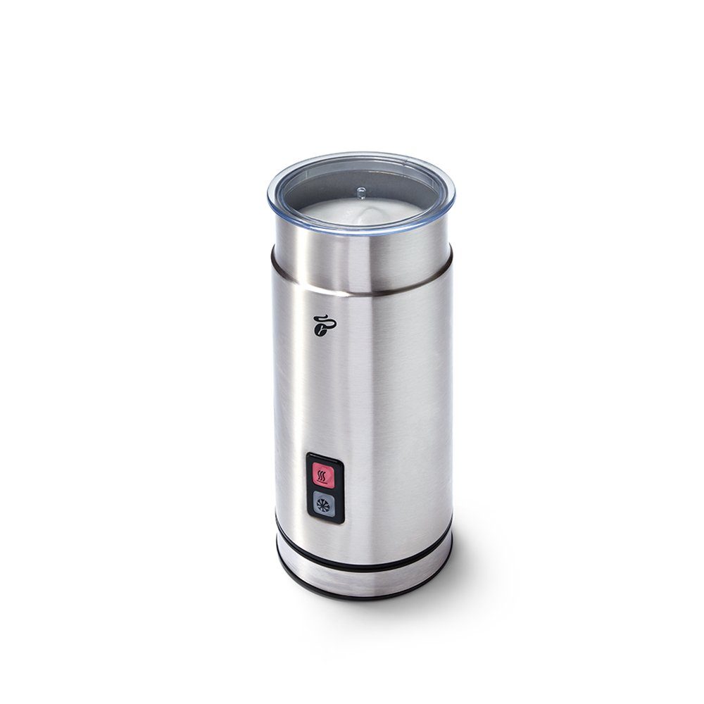 Tchibo Milchaufschäumer elektrisch, Antihaftbeschichtung, warmer und kalter Milchschaum, 130ml, 550 W, für Latte Macchiato, Cappuccino und Kakao, rostfreies Edelstahlgehäuse