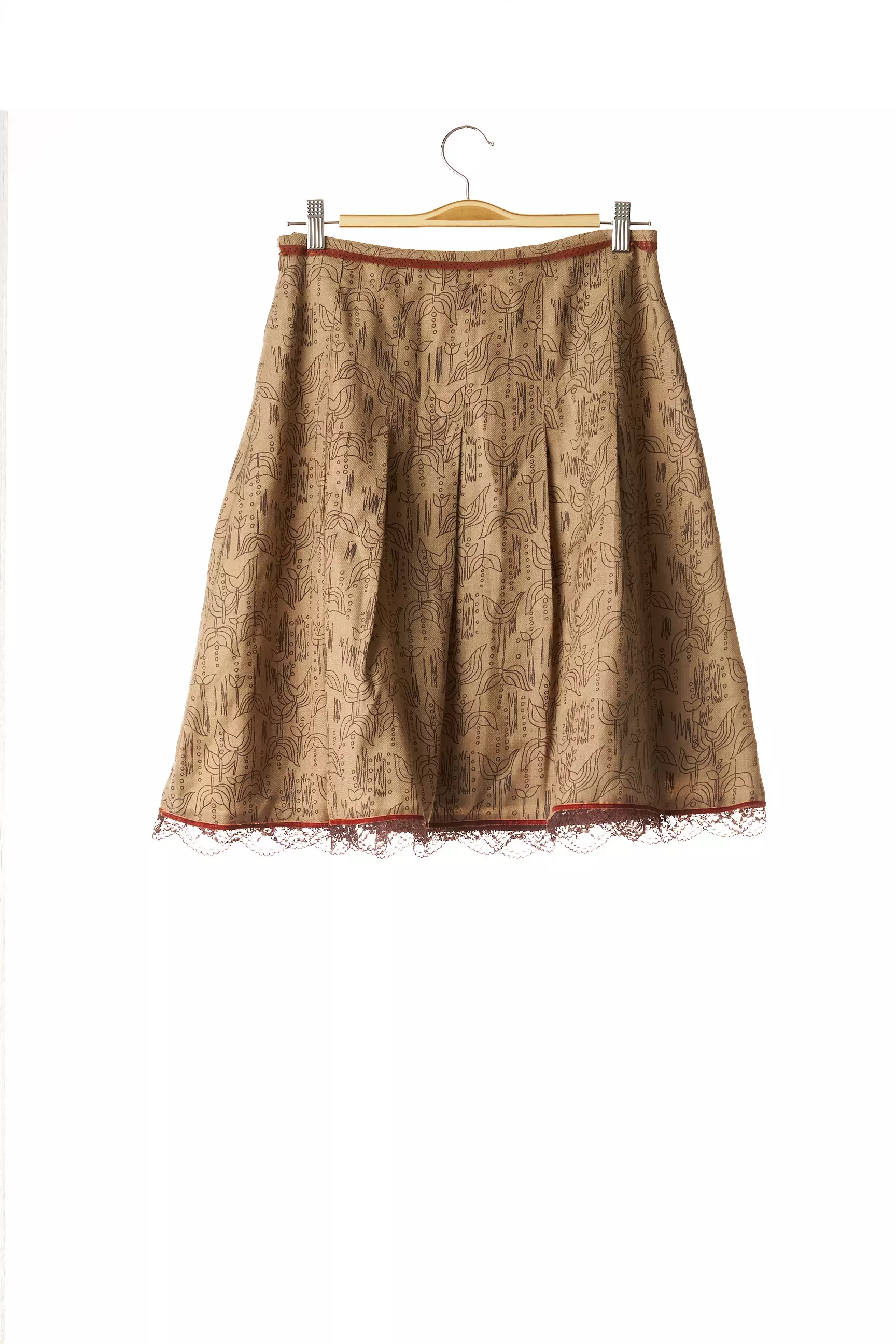 Designers Remix Collection Jupes Mi Longues Femme couleur beige