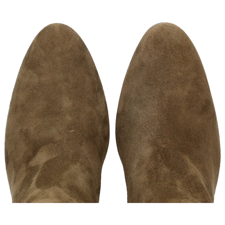 Aquazzura - Klassische Stiefeletten MANZONI 85 Veloursleder - grün