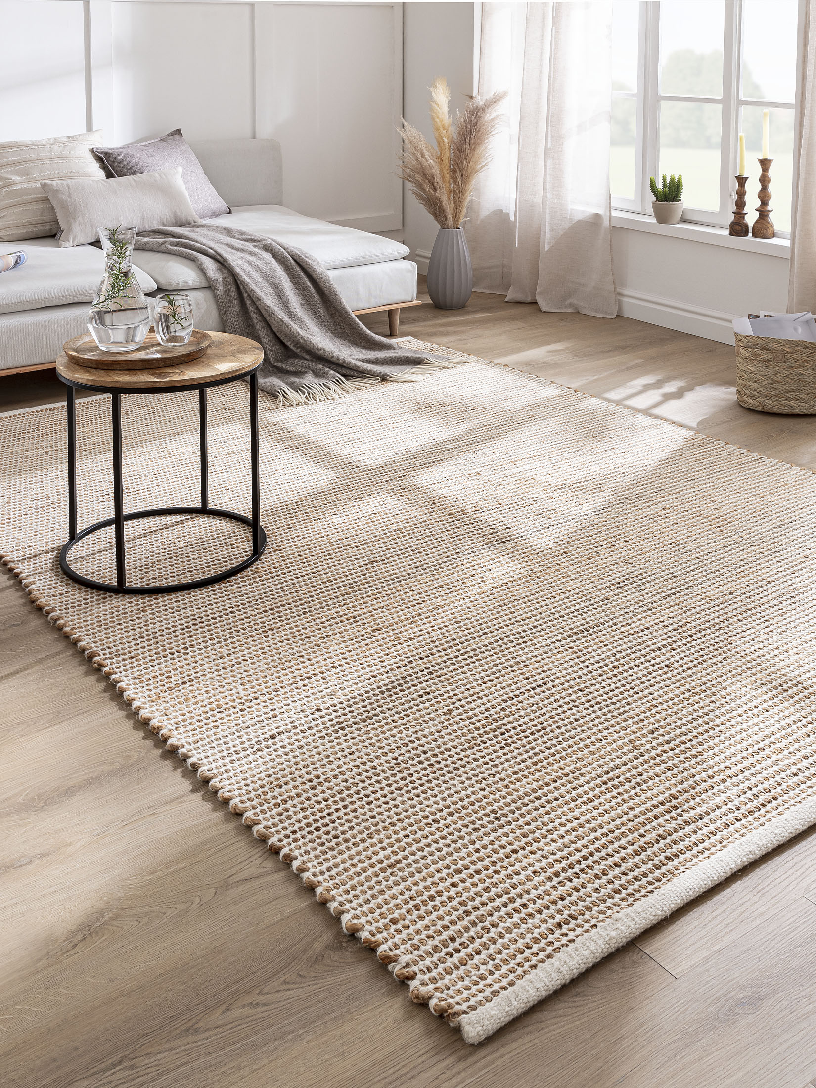 Holbaek Jute-Teppich, Sand White