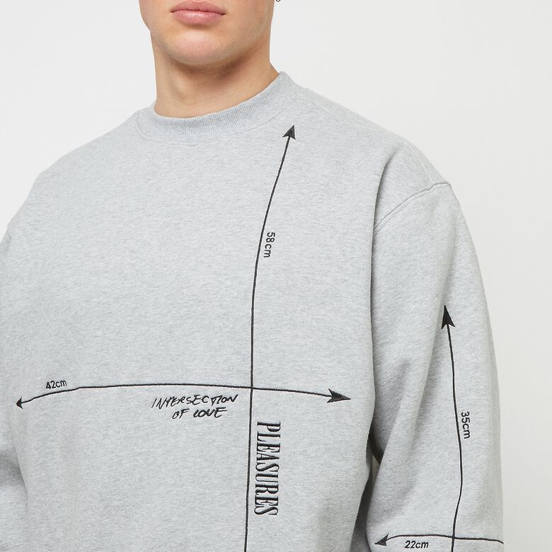 Pleasures Intersection Crewneck grey