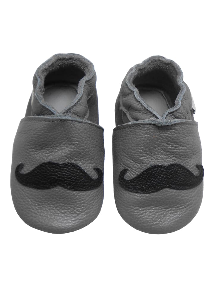 Yalion Leder-Krabbelschuhe 