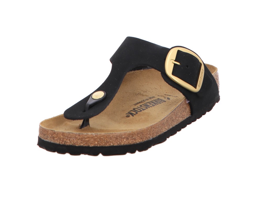 BIRKENSTOCK Klassische Sandalen schwarz GIZEH BB LENB black