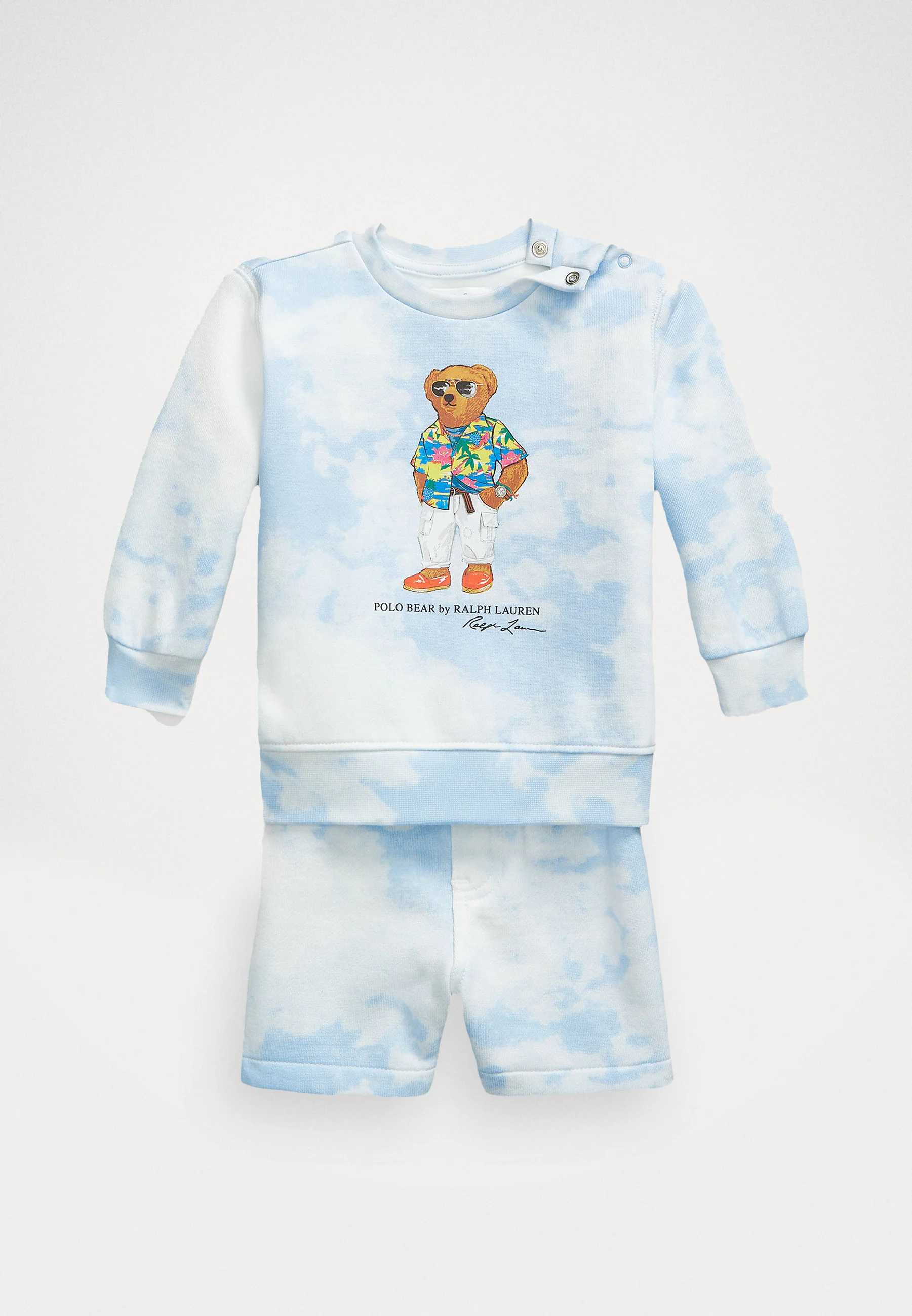 Conjunto de sudadera y pantalón corto de polar con diseño de oso de Polo Ralph Lauren - Pantalones cortos