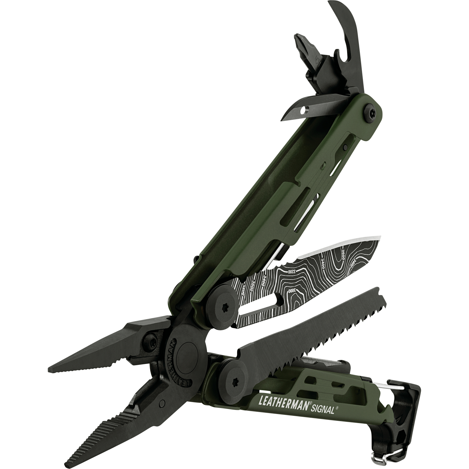 Leatherman Messer Signal Green Topo