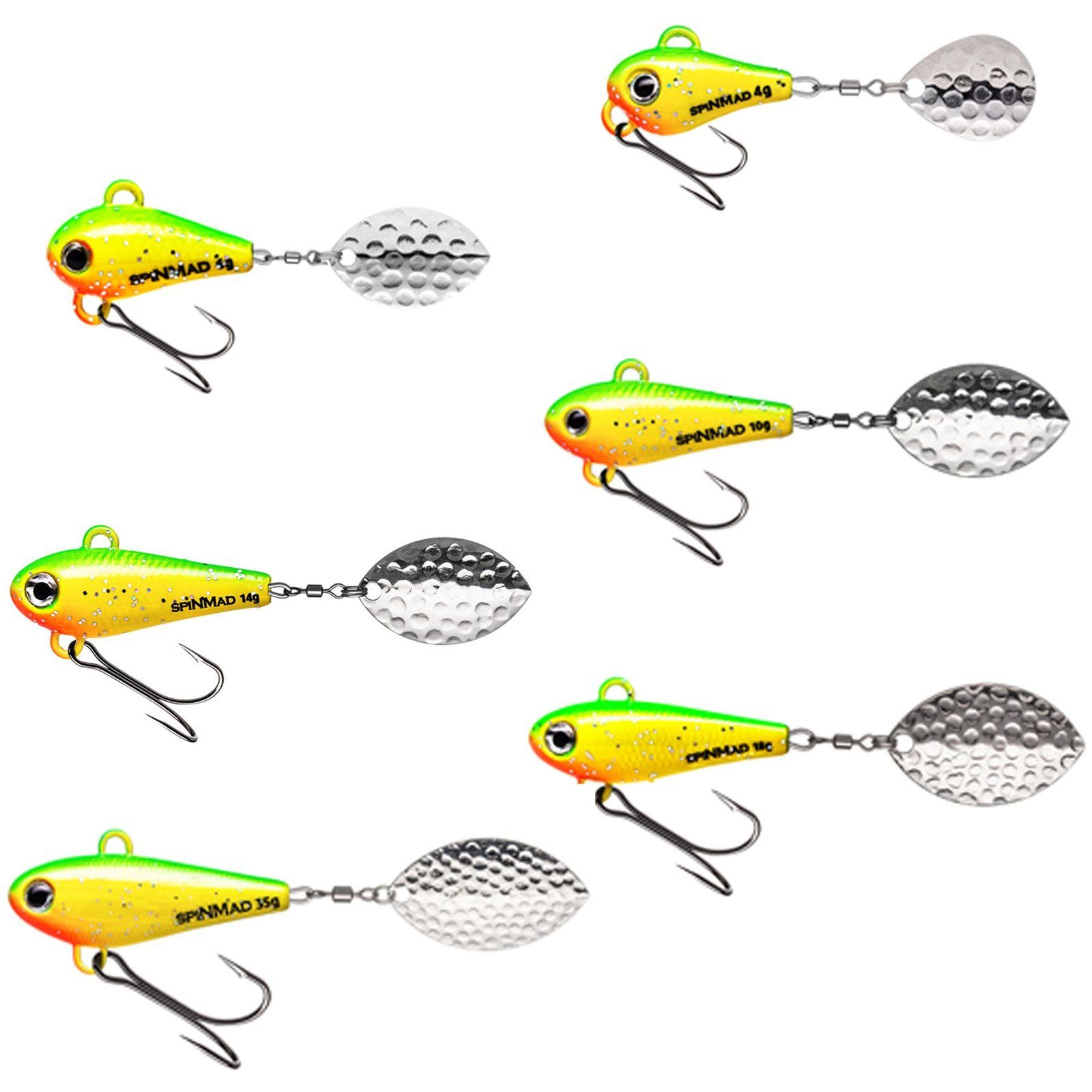 SpinMad Kunstköder, SpinMad Originals Green Lemon 4,0g Jig Spinner