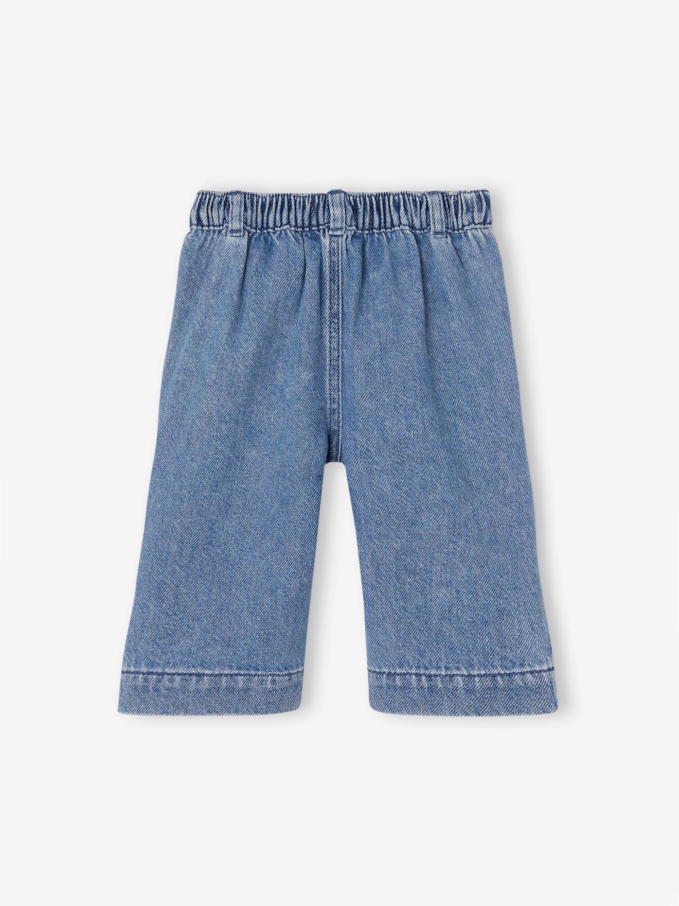 Vertbaudet Weite Baby Jeans - blue stone