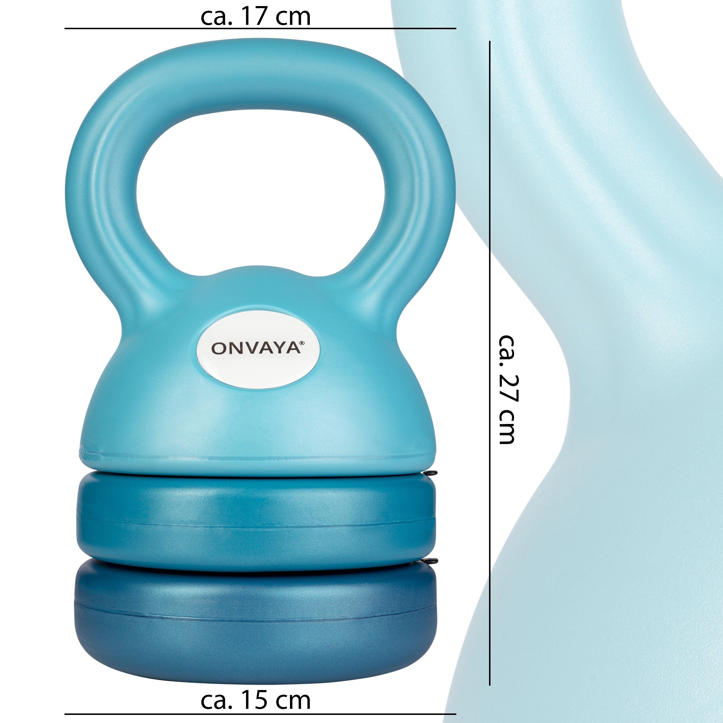 ONVAYA Kettlebell Verstellbare Kugelhantel, Hantelscheiben, Hantel Set, Schwunghantel