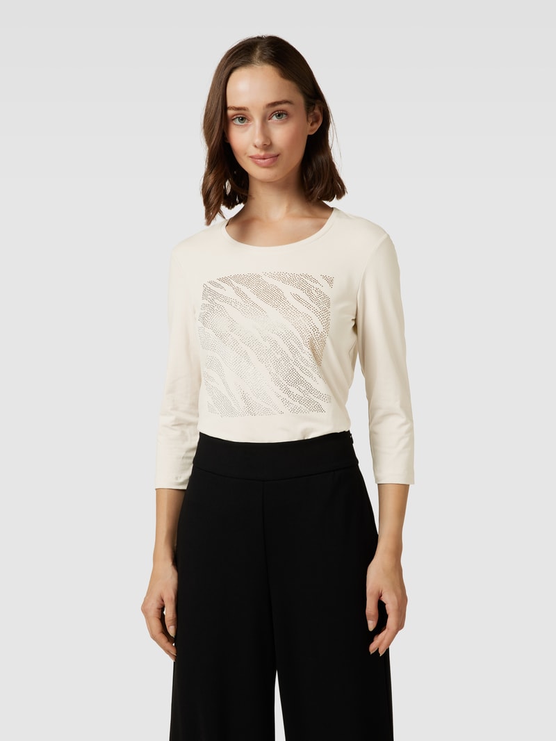 Longsleeve mit 3/4-Arm Modell 'Nicole' in stein