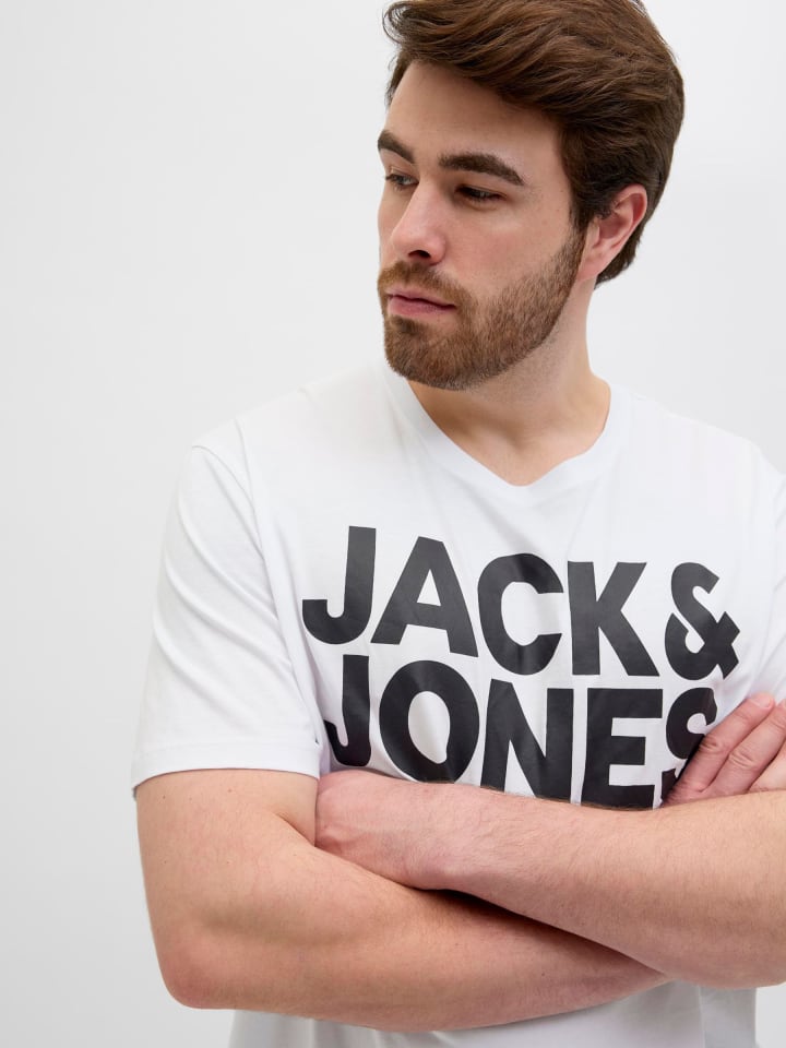 JACK & JONES PLUS T-shirt in White 1 günstig kaufen