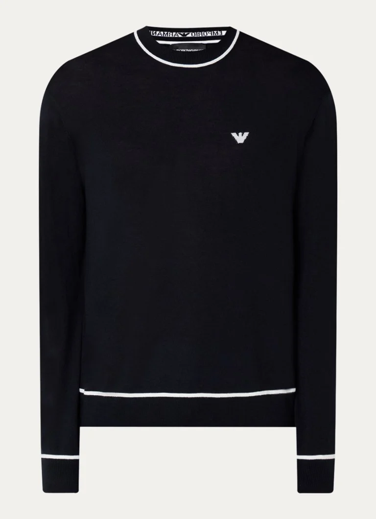 Emporio Armani Fine-knit virgin wool pullover