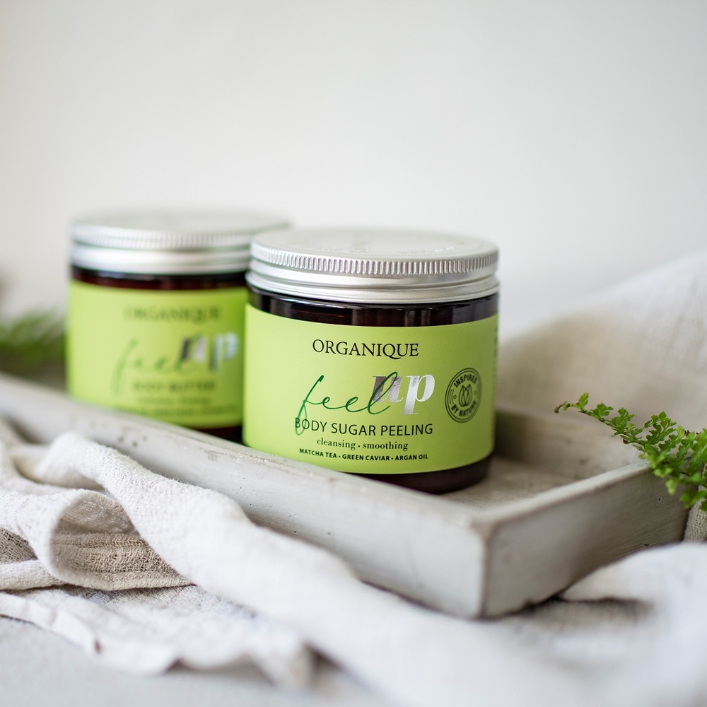 organique cosmetics Gommage corporel au sucre énergisant Gommage corporel