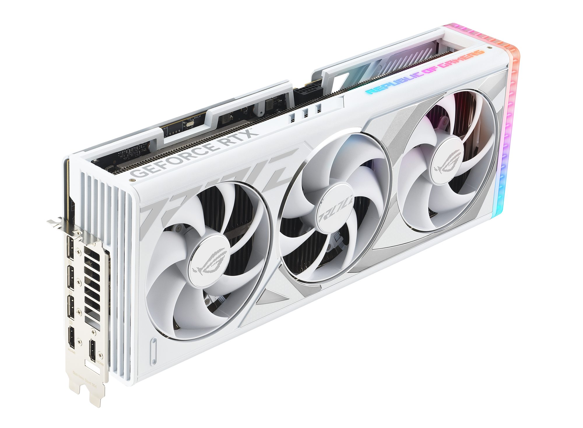 Asus ROG-STRIX-RTX4080-O16G-WHITE Grafikkarte (16 GB, GDDR6X)