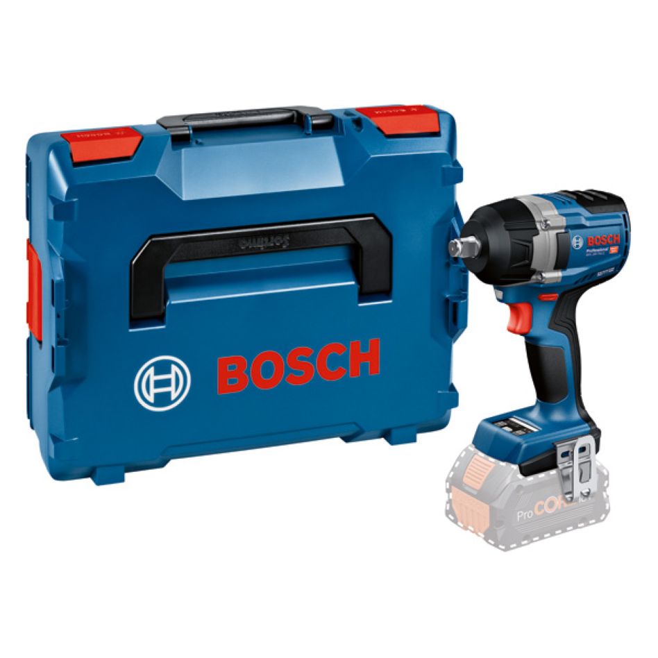 Bosch Blue 06019L9001 GDS 18V-750 C Akku-Schlagschrauber-Set (ohne Akkus und Ladegerät) in L-BOXX
