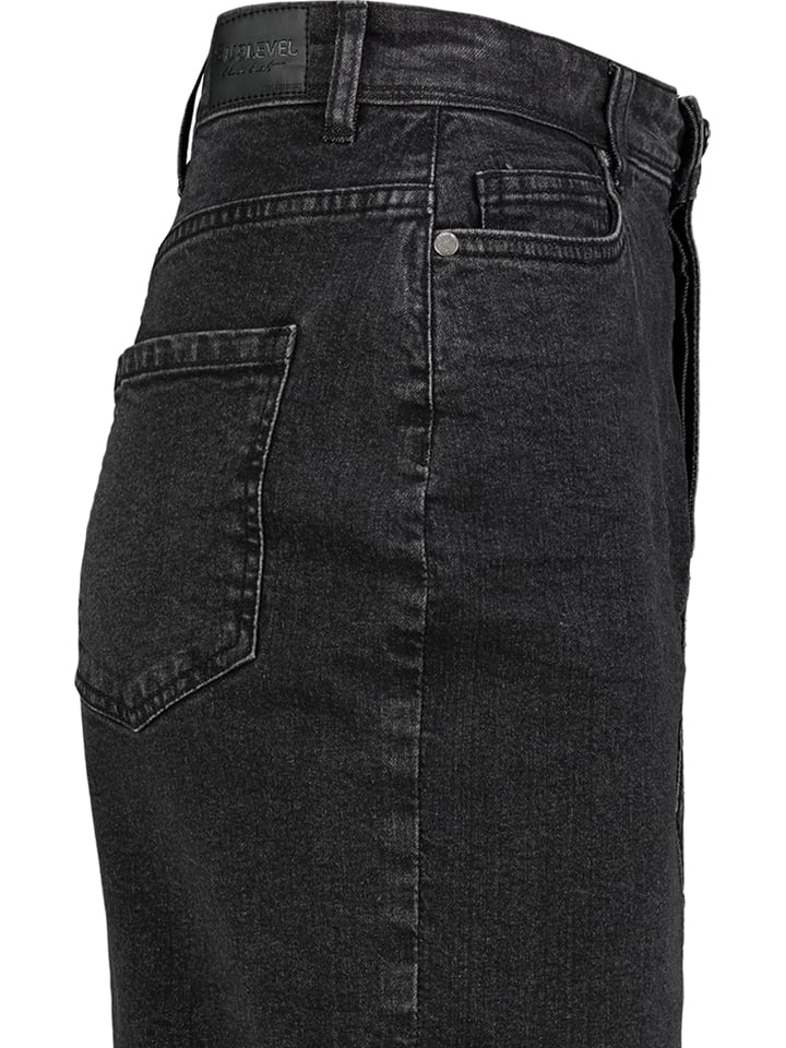 Sublevel Jeansrock in Schwarz günstig kaufen
