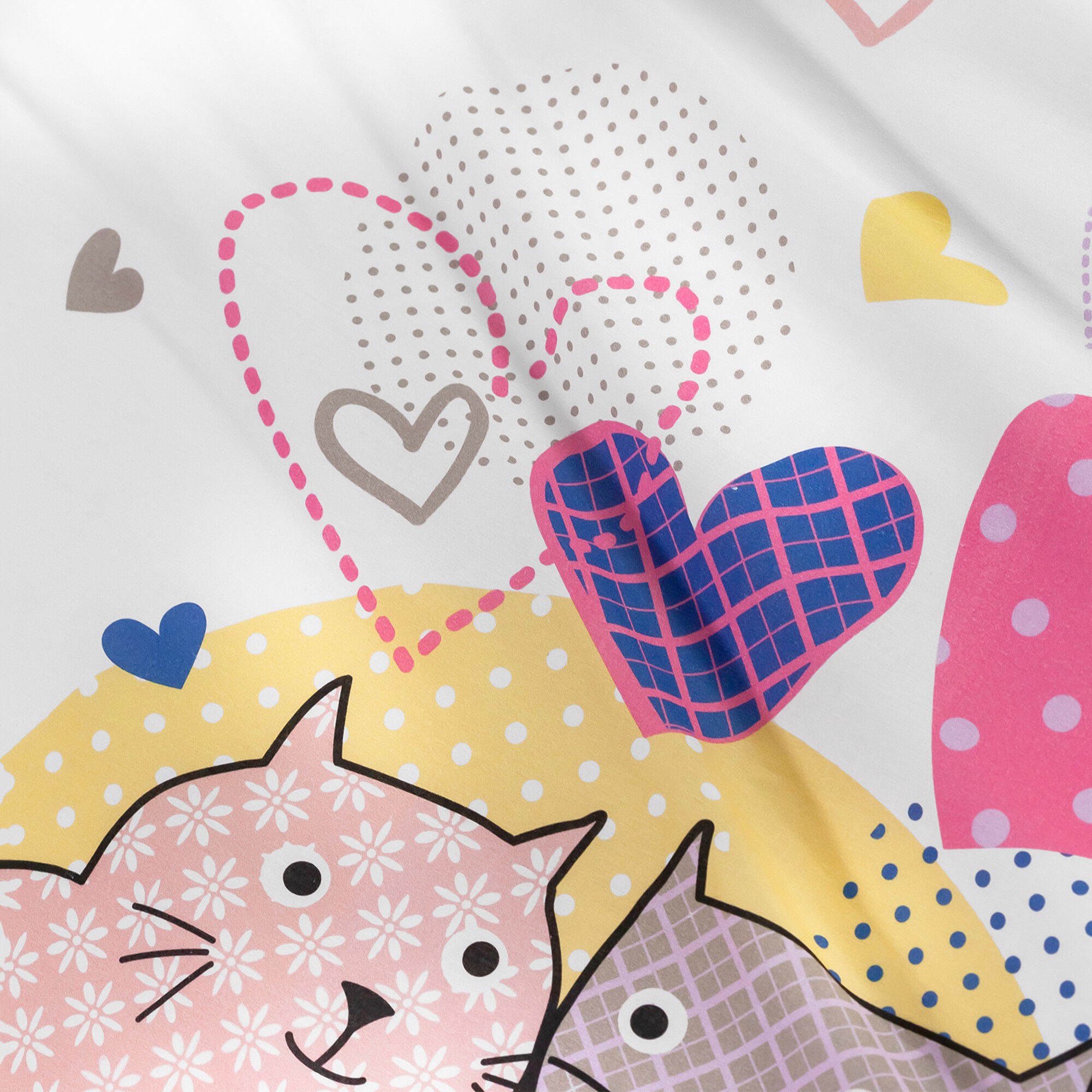 Linge de lit enfant à motifs chats Chamour 1 personne