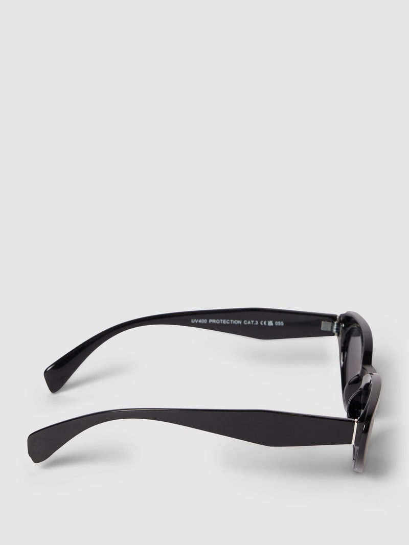 Sonnenbrille mit Animal-Print Modell 'Puerto Rico' in schwarz