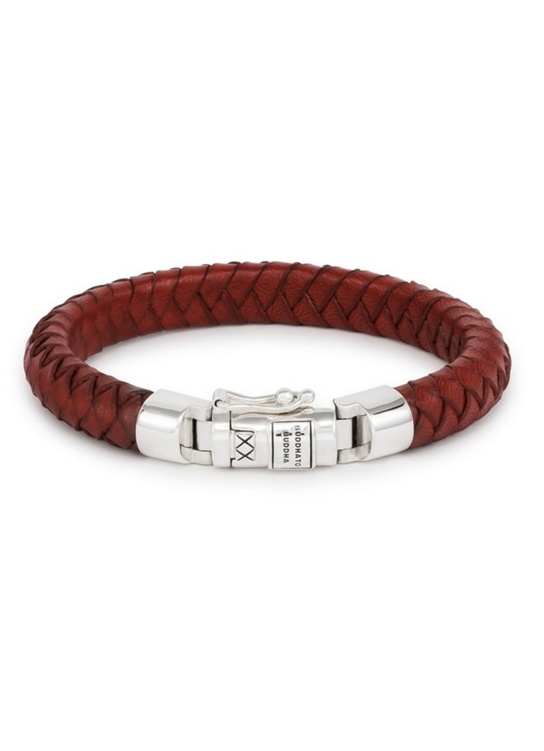 Buddha to Buddha Ben Small Leather Bracelet Red