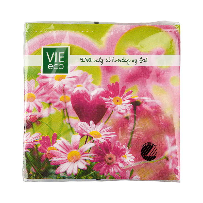 Vie Eco Servietter 20-pk 33x33 cm, Vår