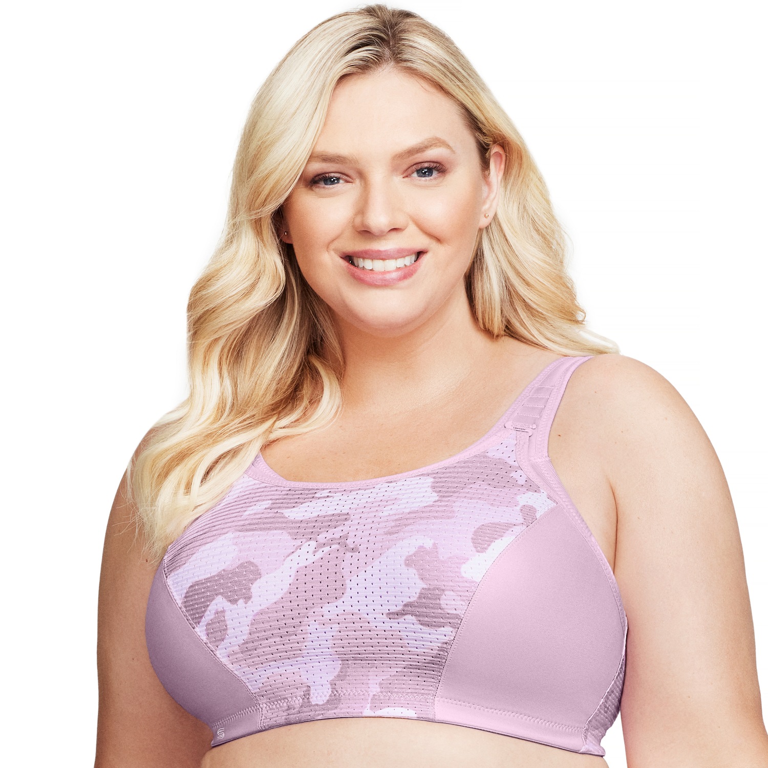 Sport-BH mit variablem Halt - Pink Camouflage