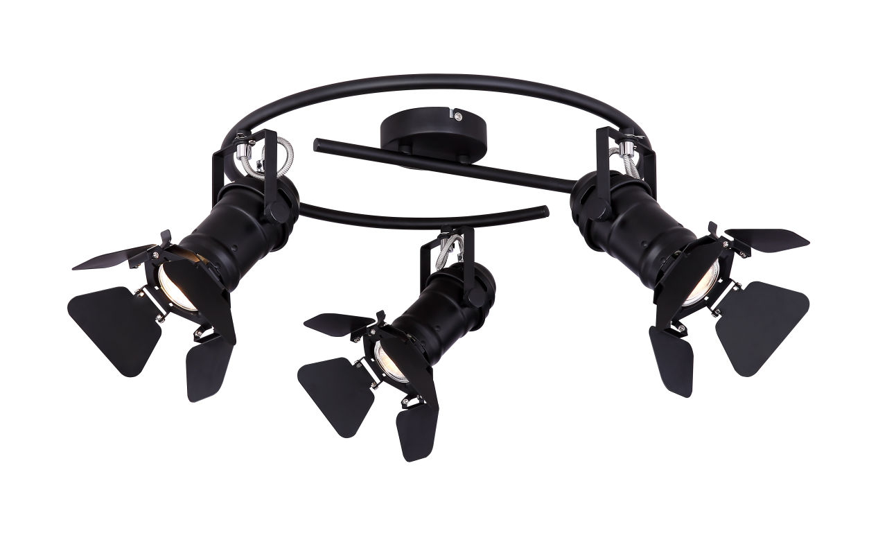 Globo Lighting - EGON - Strahler Metall schwarz, 3x GU10