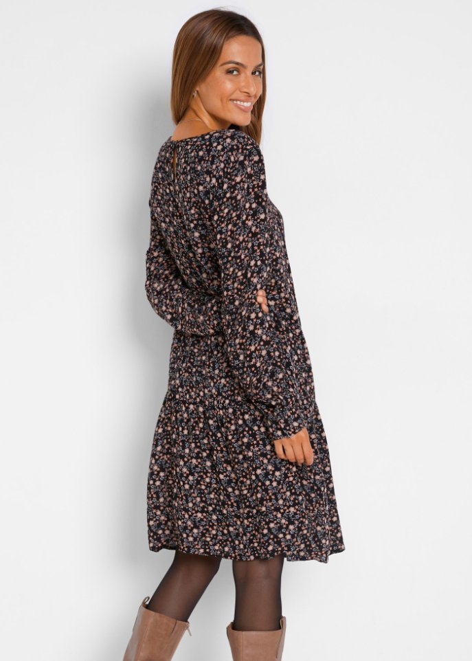 Web-Kleid, langarm