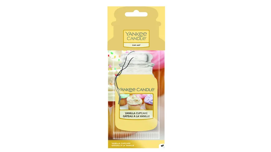 Yankee Candle Car Jar Paper Vanilla Cupcake gelb