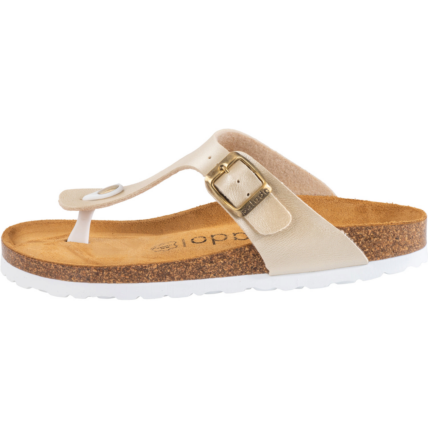 Palado Kos Metallic, Zehentrenner, Damen, Cream
