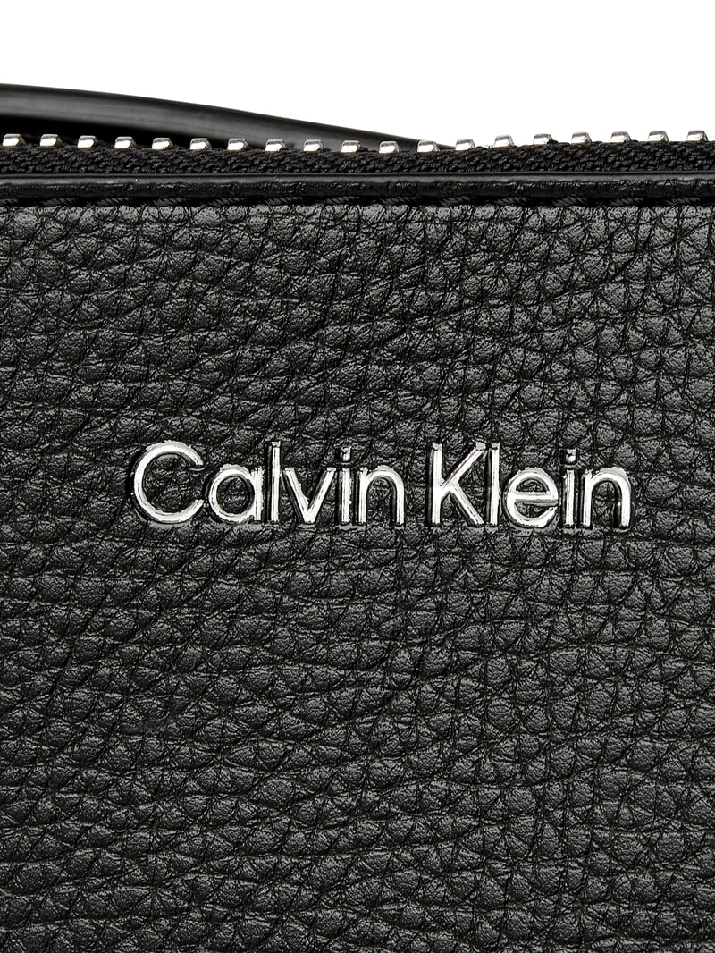 Shopper in Leder-Optik in schwarz