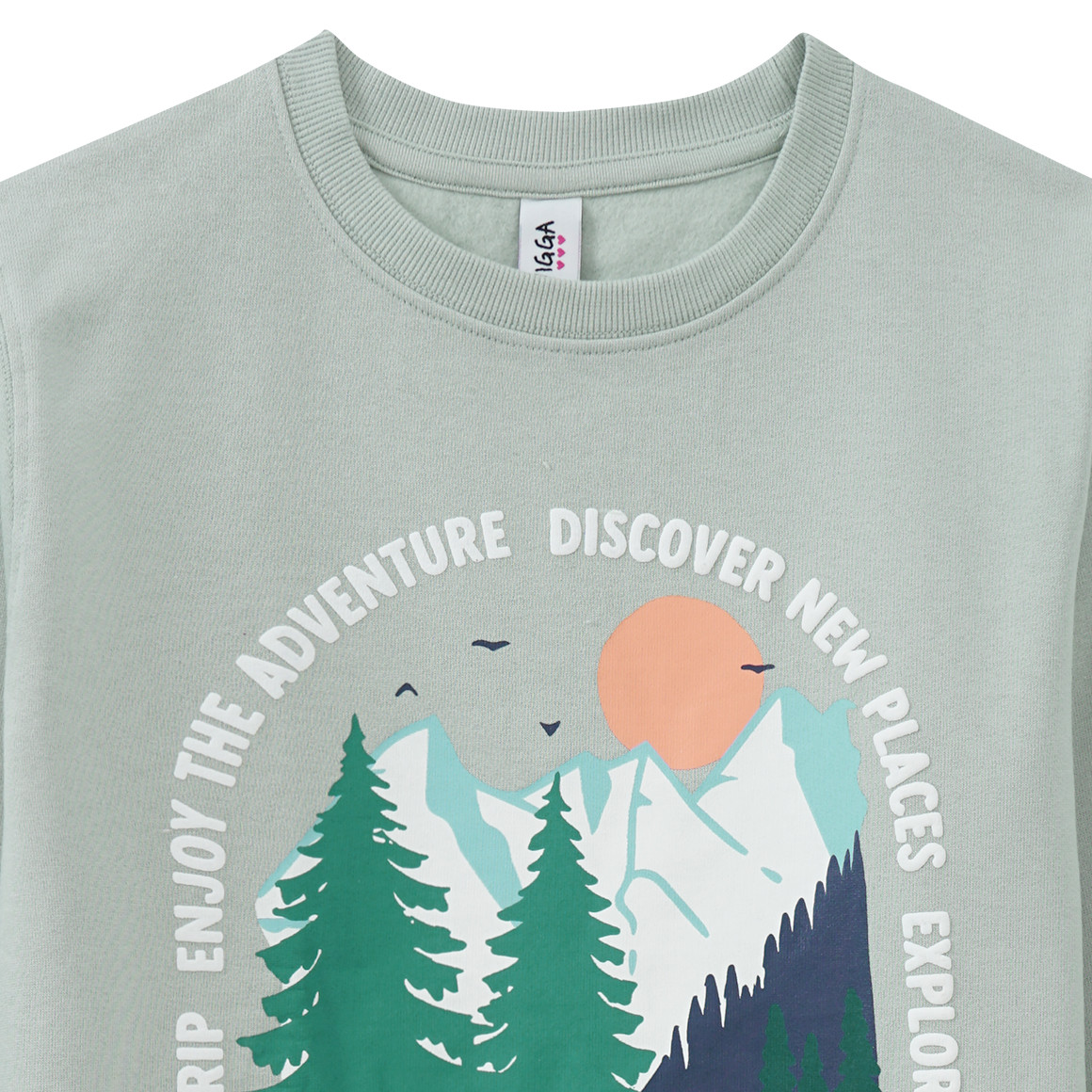Mädchen Sweatshirt mit Wald-Print