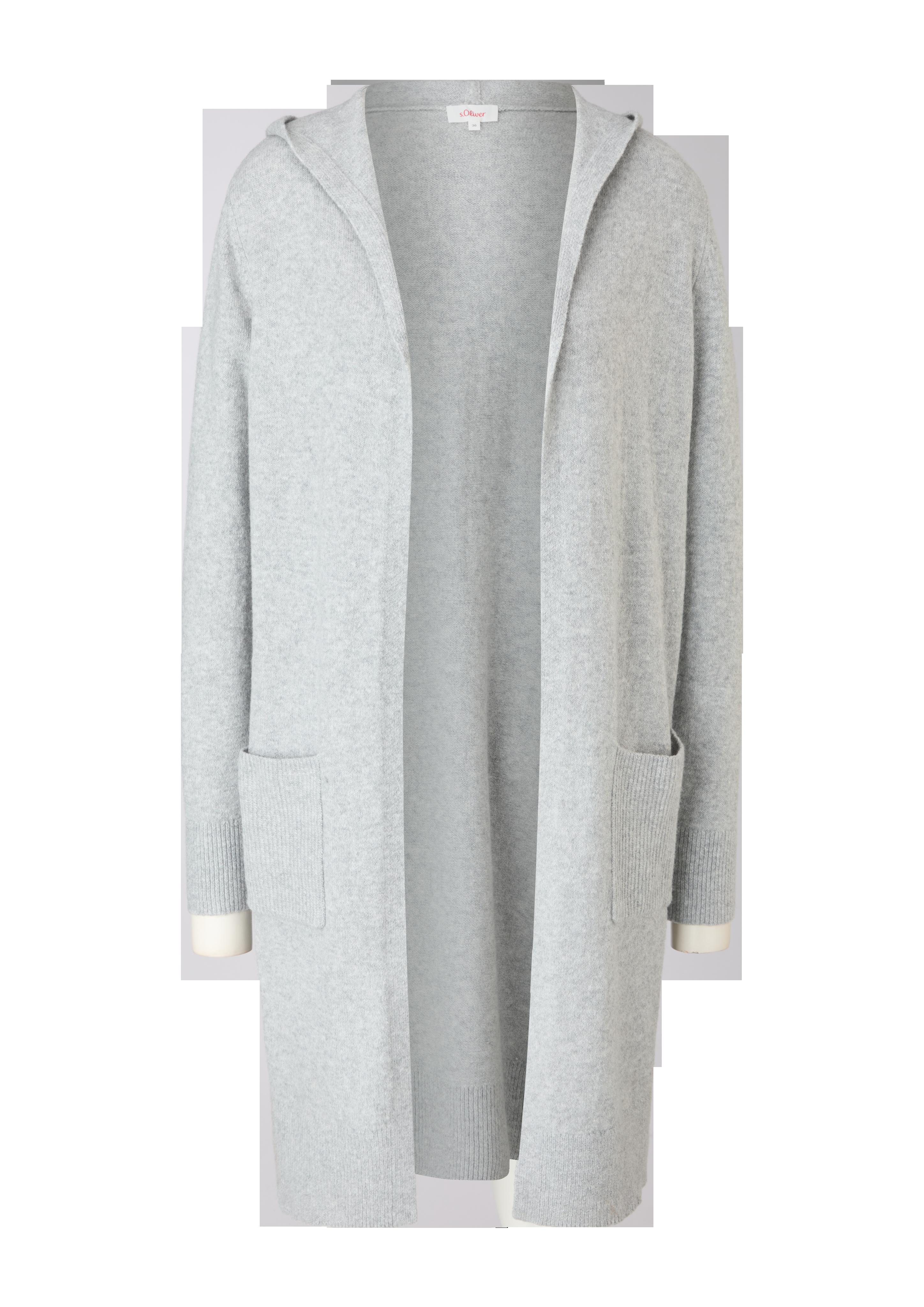 Long-Cardigan mit Kapuze  2118908-9400