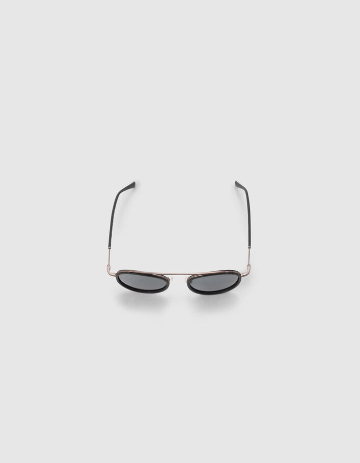 Lunettes solaires noires style pantos Homme