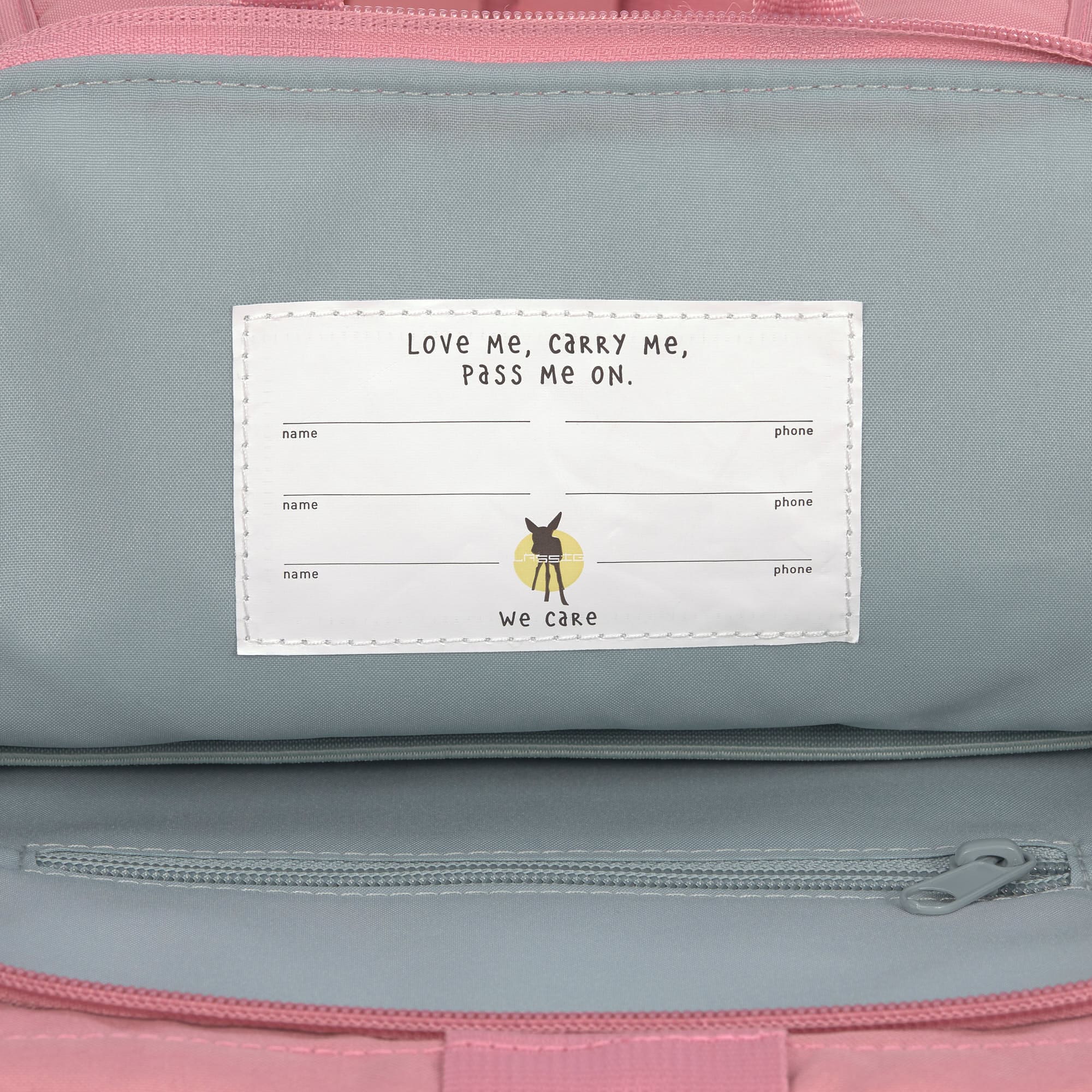 Kinderrucksack Rolltop, Pink