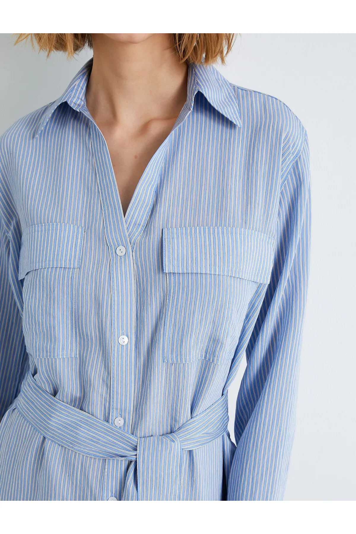 Koton  Kleid - Blau - A-Linie
