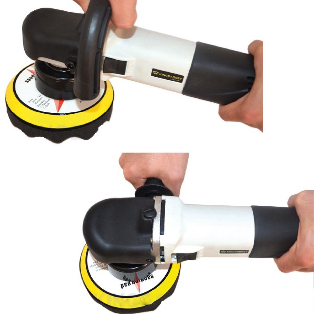 PROMAFIT Exzenter Poliermaschine Exzenter Poliermaschine 710 W 8mm Hub (Set 2), 2500 min. U/min, 6800 max. U/min, (Set, 2), ohne Akku und Ladegerät, Poliermaschine für Rechts- und Linkshänder