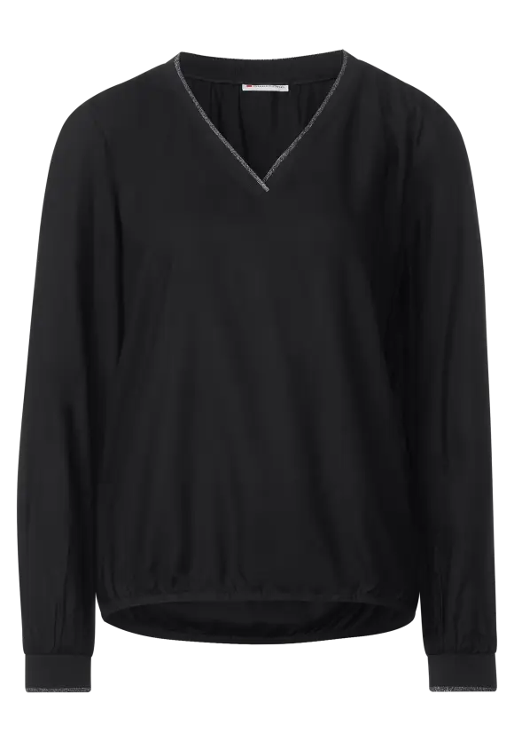 Street One Viskosebluse mit V-Neck