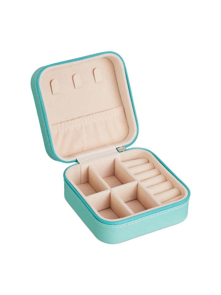relaxdays Schmuckkästchen in Türkis - (B)10 x (H)5 x (T)10 cm günstig kaufen onesize