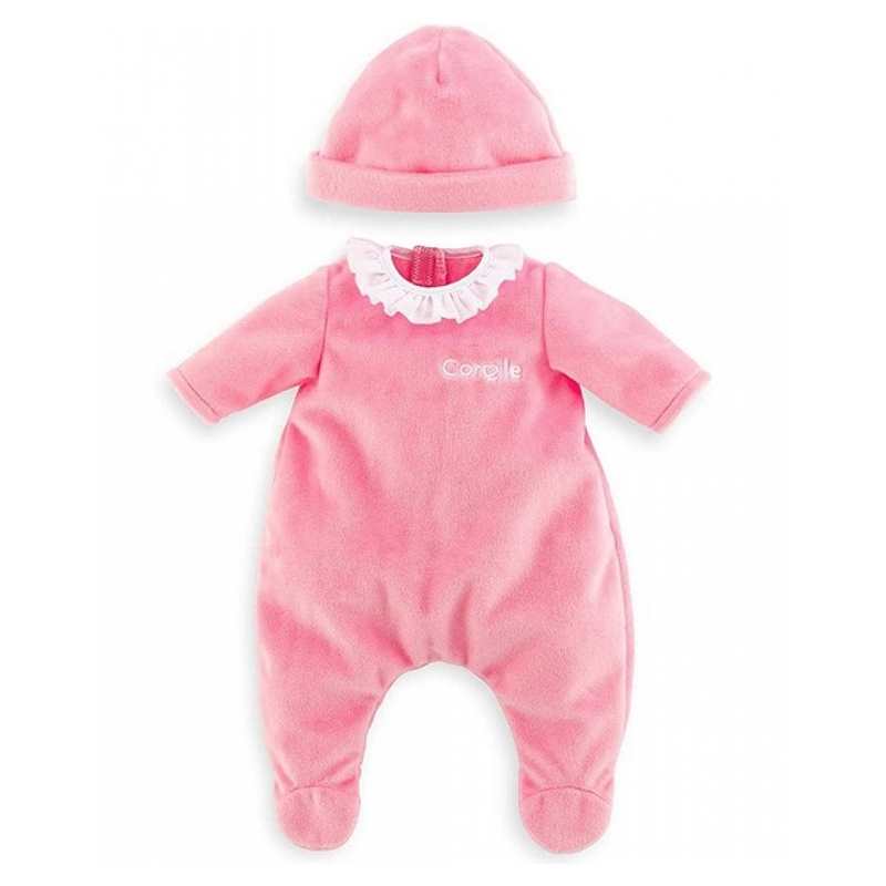 Pyjama et bonnet pour poupon 36cm