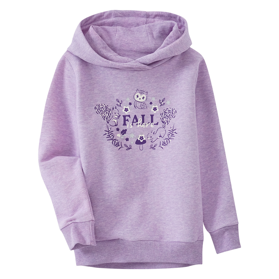 Mädchen Hoodie mit herbstlichem Print