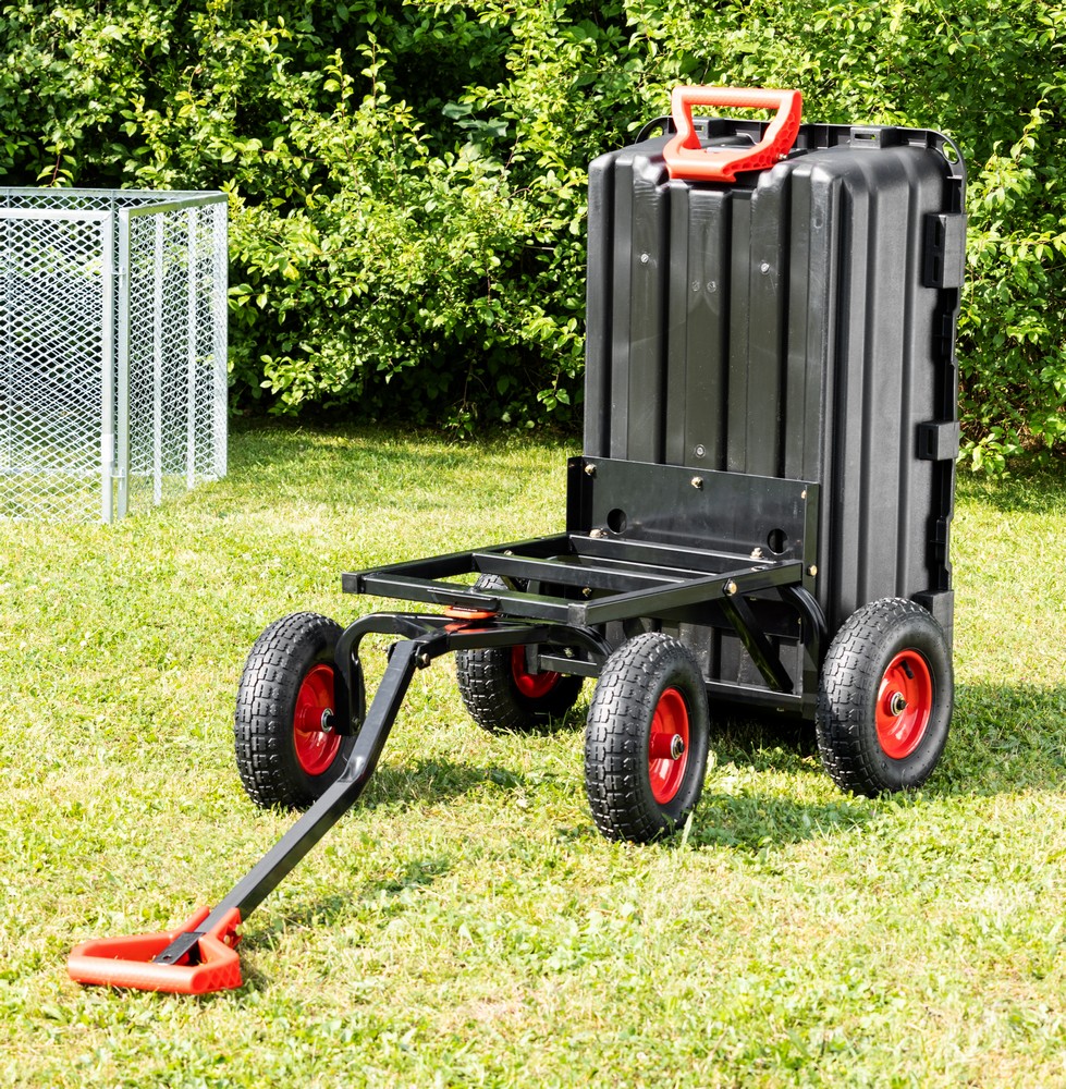 Green Yard GreenYard® Gartenwagen mit Kippfunktion, Volumen 65l,Tragkraft 550kg, Handwagen Bollerwagen