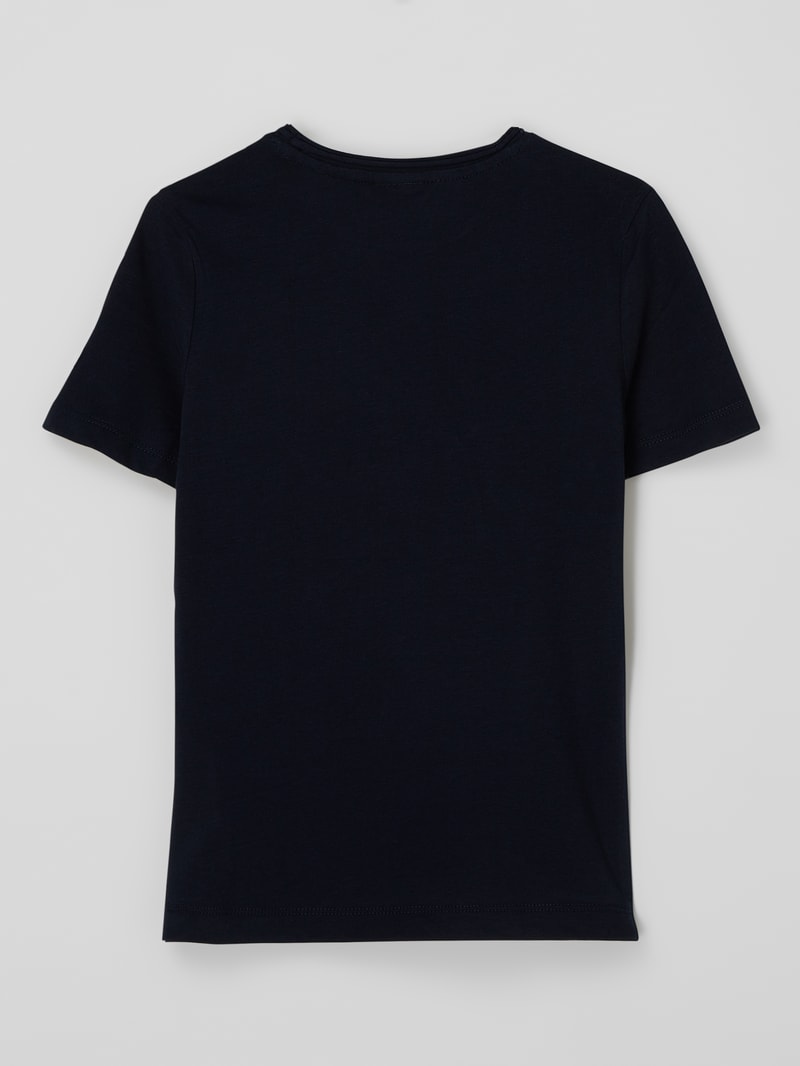 T-Shirt aus Baumwolle in marineblau