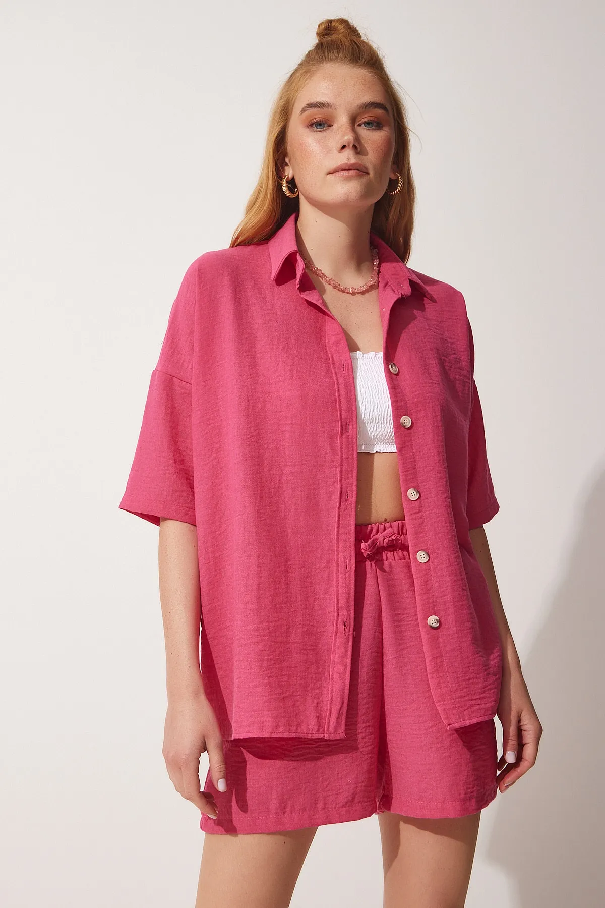 Happiness İstanbul  Zweiteiler - Rosa - Regular Fit