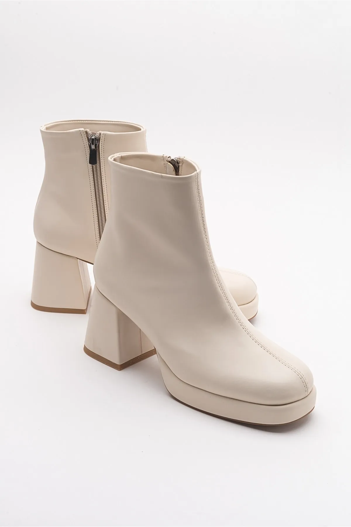 LuviShoes  Fore Cream Skin Damenstiefel
