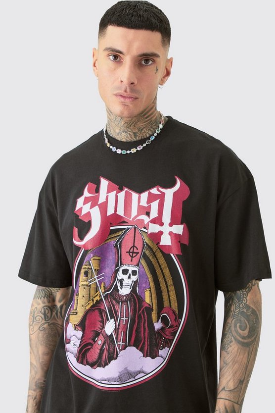 Tall Oversize T-Shirt mit Ghost-Print