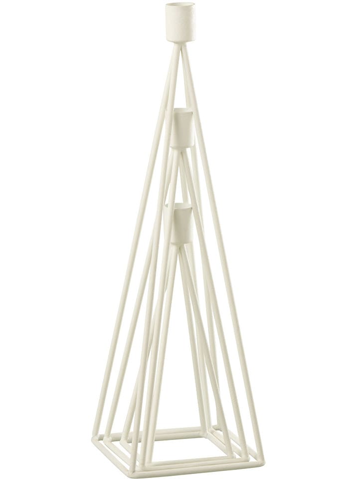 J Line 3er-Set: Kerzenhalter in Creme - (H)38,5 x Ø 12 cm günstig kaufen onesize