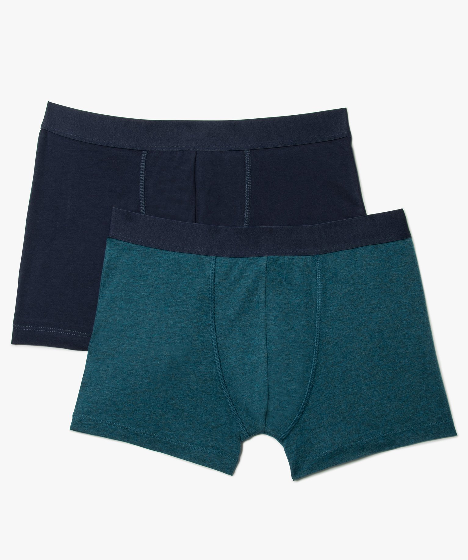 Boxer homme contenant du coton biologique (lot de 2) marine | GEMO