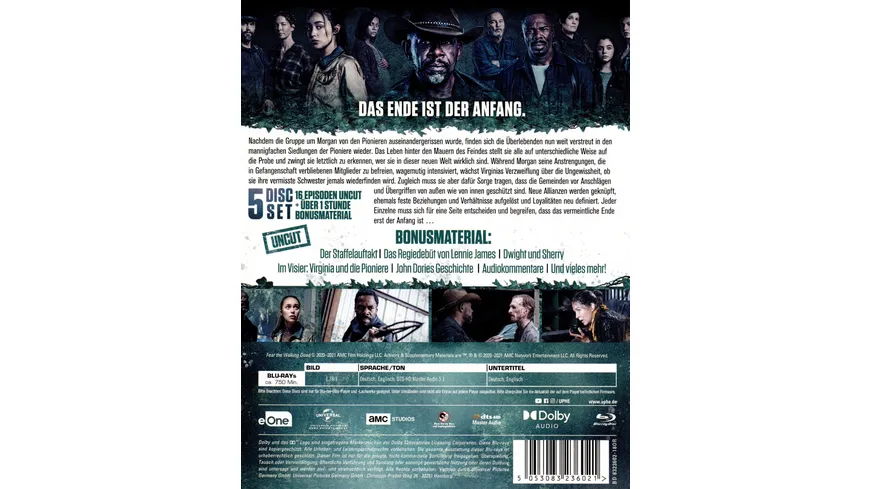 Fear The Walking Dead - Staffel 6 (uncut) [5 BRs]