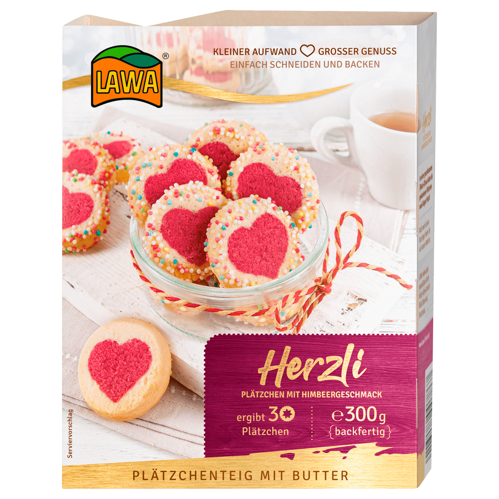 Lawa Herzli Plätzchenteig 300g