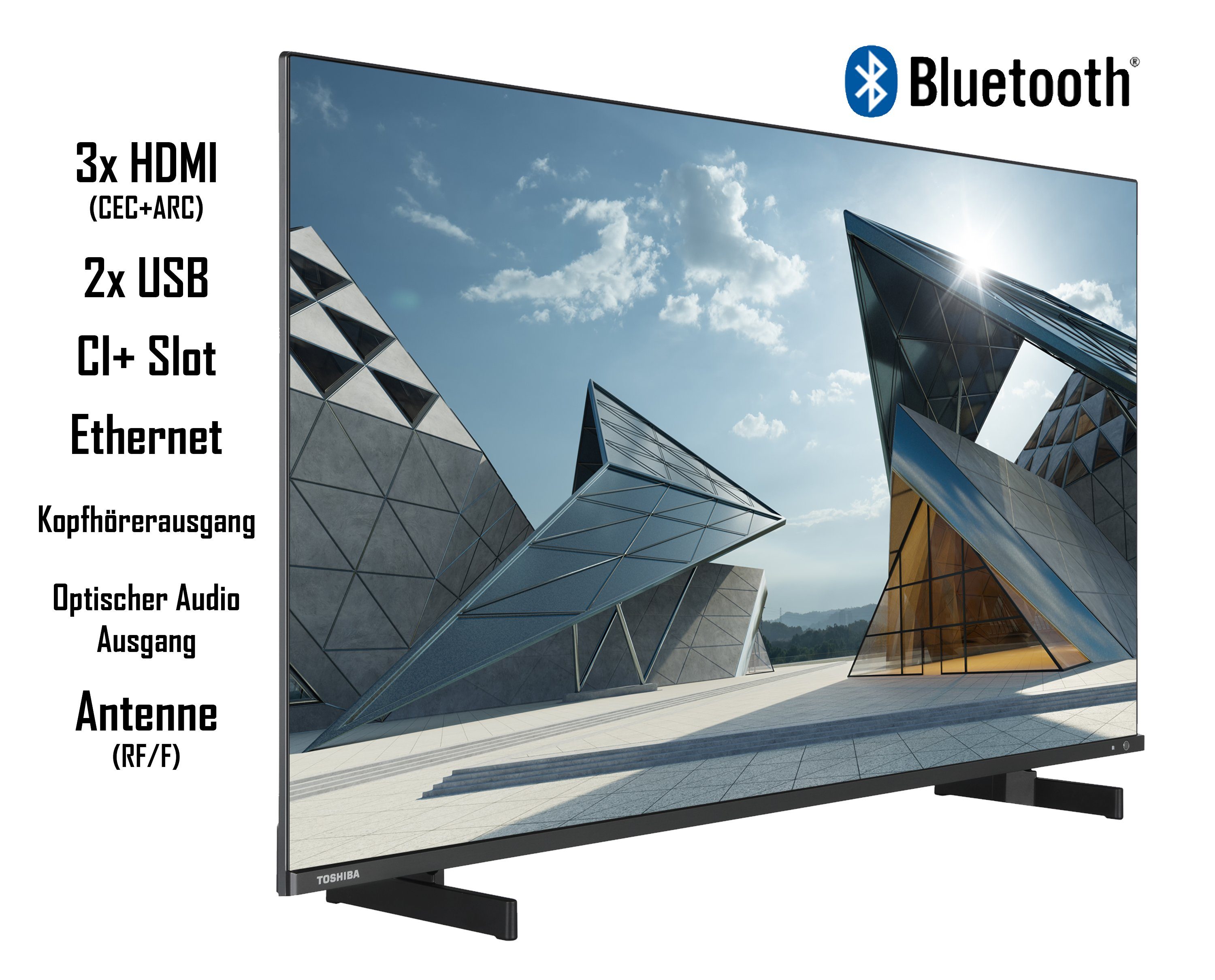 Toshiba 50QL5D63DAY QLED-Fernseher (126 cm/50 Zoll, 4K Ultra HD, Smart TV, HDR Dolby Vision, Triple-Tuner, Sound by Onkyo - Inkl. 6 Monate HD)
